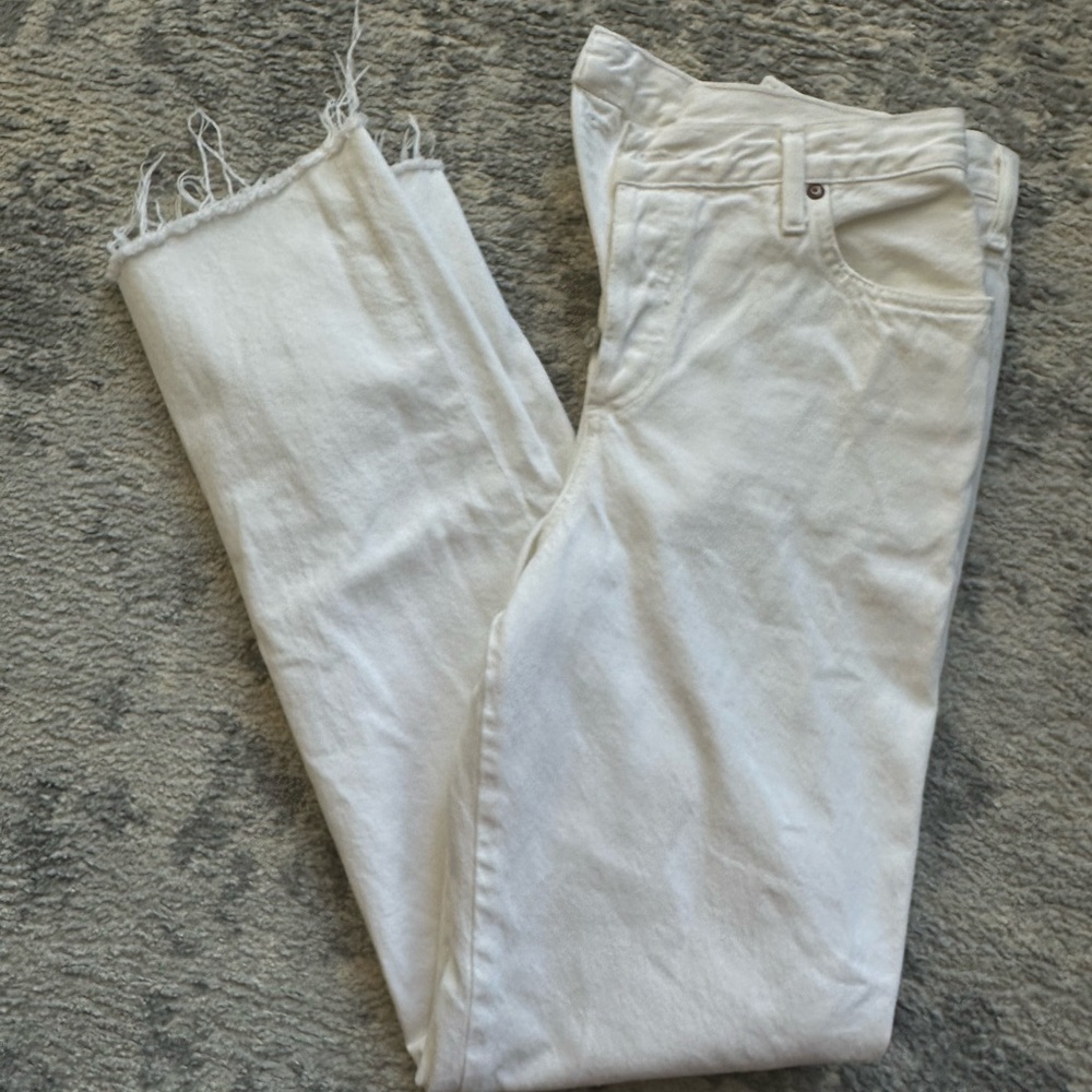 AGOLDE WHITE JEANS